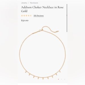 Kendra Scott Rose Gold necklace